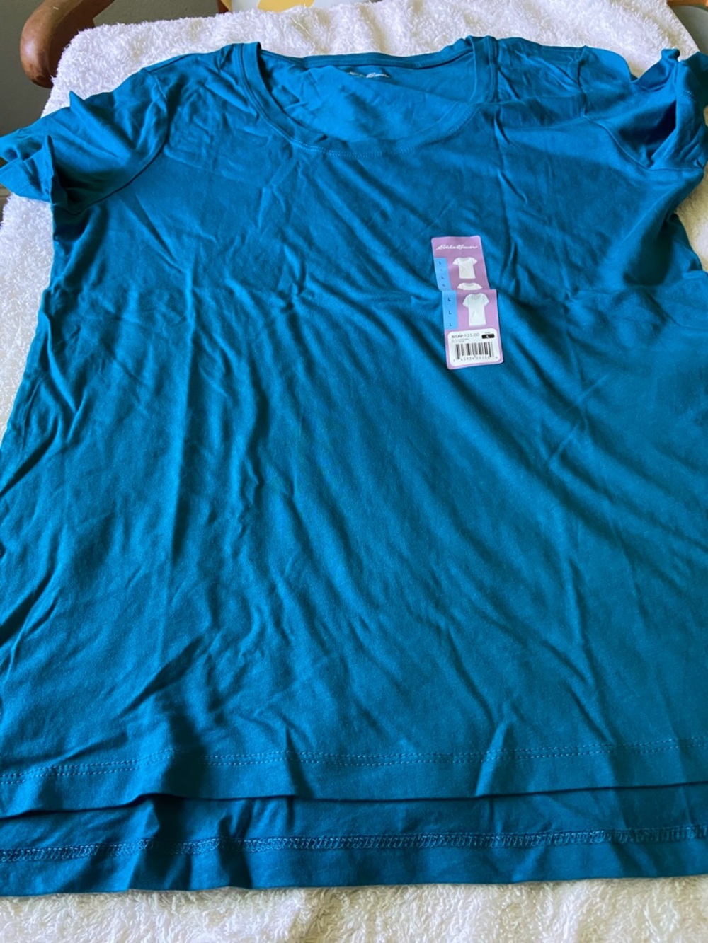 Eddie Bauer Teal/Turquoise Short Sleeve Tee